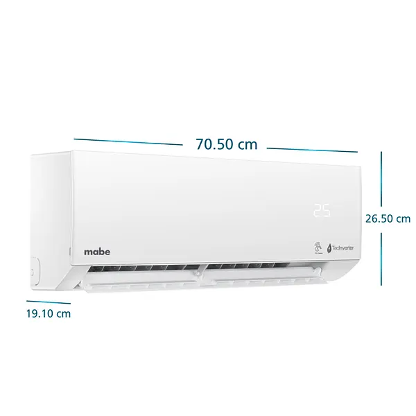 Aire Acondicionado Mini Split 9000btu Inv 110 Blanco Mabe