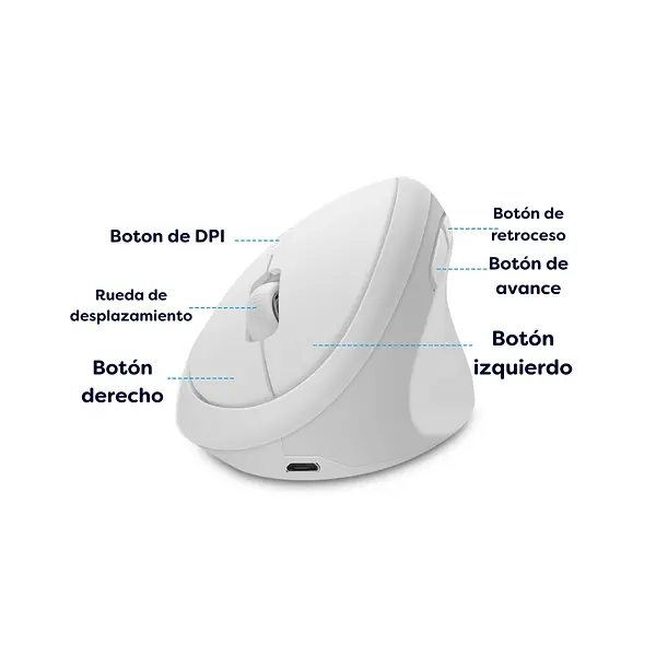 Mouse Inalámbrico Vertical Jys-03