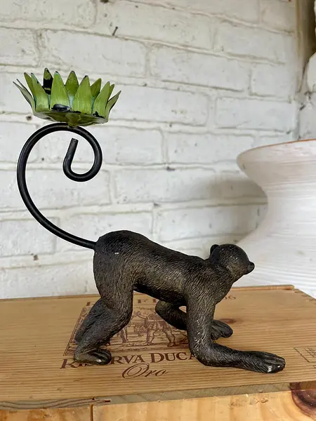 Candelabro Con Forma De Mono