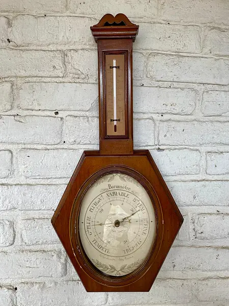 Termómetro Barómetro Pr Bollenbach - U.S.A. 1900