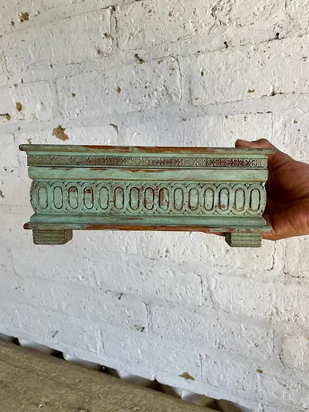 Caja Espejo Rústica Y Compartimentos Internos