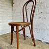 Silla Estilo Thonet Con Asiento Tejido - Colombia 1980