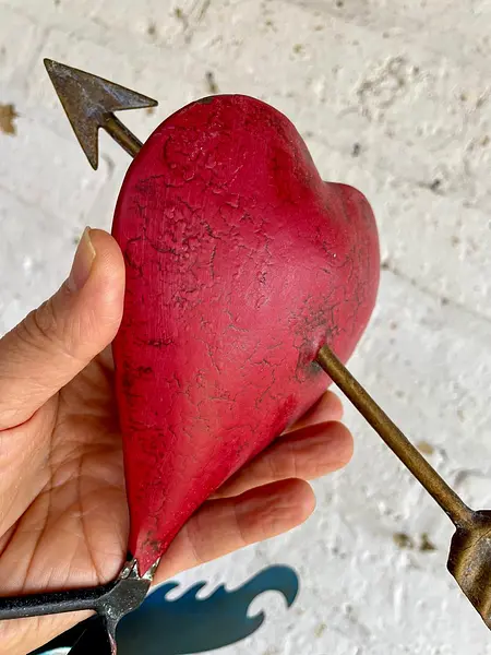 Móvil Corazón Balancín Sobre Olas - Indonesia 1990