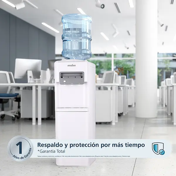 Dispensador De Agua De Piso 3 Llaves Blanco Mabe
