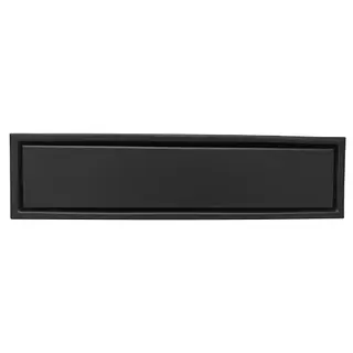 Rejilla Rectangular Invisible Negra 40cm