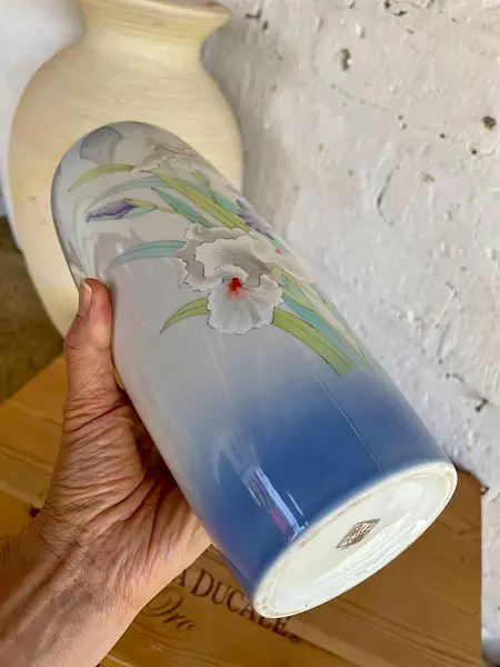 Jarrón De Porcelana - Japón 1970