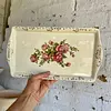 Bandeja De Porcelana Motivos Rosas