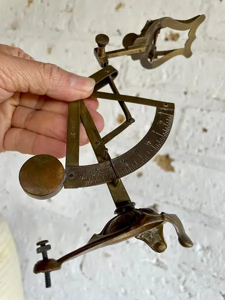 Balanza De Correo Postal Con Péndulo Y Pinza - Italia 1880