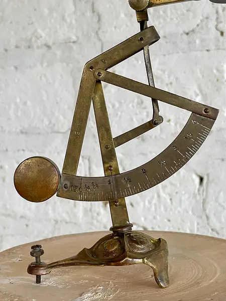 Balanza De Correo Postal Con Péndulo Y Pinza - Italia 1880