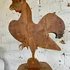 Gallo Tallado Artesanalmente Pintado A Mano