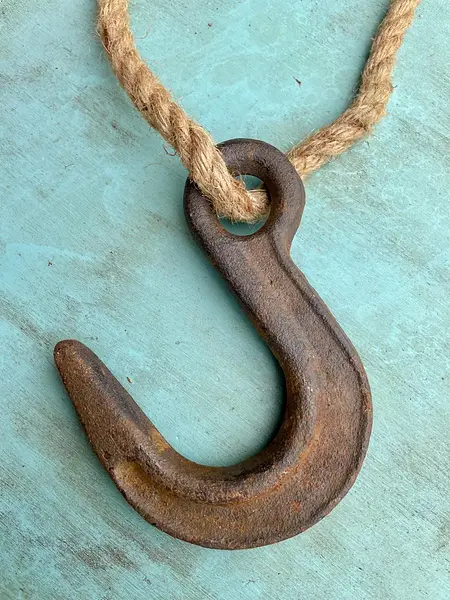 Gancho Industrial De Polea En Hierro Fundido - Colombia 1960