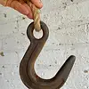 Gancho Industrial De Polea En Hierro Fundido - Colombia 1960