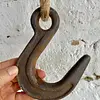 Gancho Industrial De Polea En Hierro Fundido - Colombia 1960