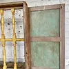 Ventana Doble Puerta Reja Torneada De Madera - Colombia 1940
