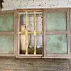 Ventana Doble Puerta Reja Torneada De Madera - Colombia 1940