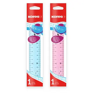 Regla Plastica15 Cm Kores
