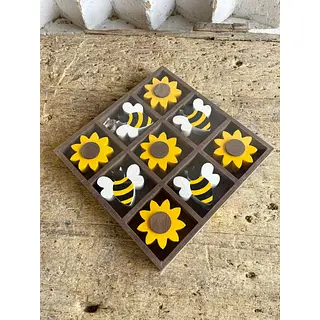 Juego De Mesa Triqui De Abejas Y Girasoles