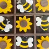 Juego De Mesa Triqui De Abejas Y Girasoles