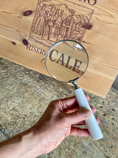 Lupa De Mano Con Mango Blanco