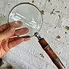 Lupa De Mano Mango Madera 10x