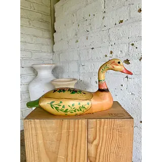 Pato Tallado Y Pintado A Mano - Suecia 1980