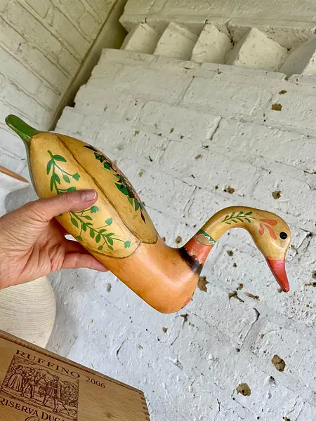 Pato Tallado Y Pintado A Mano - Suecia 1980