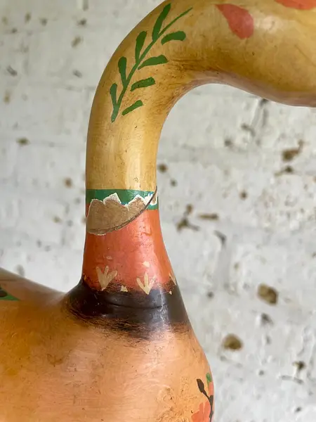 Pato Tallado Y Pintado A Mano - Suecia 1980