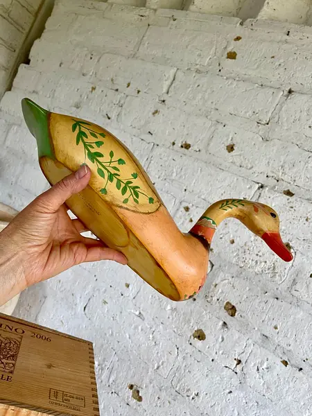 Pato Tallado Y Pintado A Mano - Suecia 1980