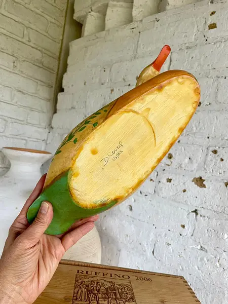 Pato Tallado Y Pintado A Mano - Suecia 1980