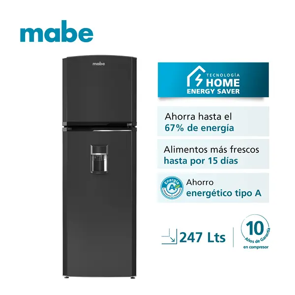 Nevera Mabe No Frost 247 L Brutos Grafito Mabe