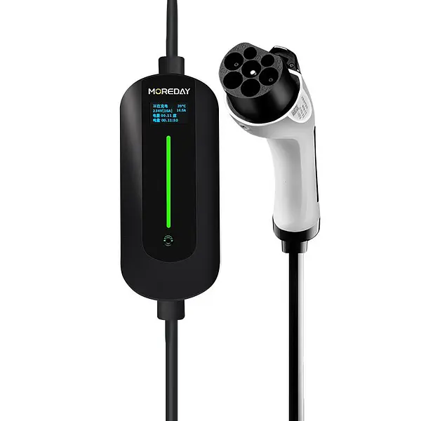 Combo Ev Moreday Cargador 7 Kw Tipo Gbt + Adaptador T1/Gbt