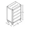 Armario Rimax Cajonero Rattan Taupe