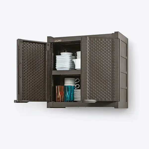 Armario Rimax Gabinete Doble Apariencia Rattan