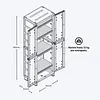 Armario Rimax Grande Apariencia Rattan Taupe