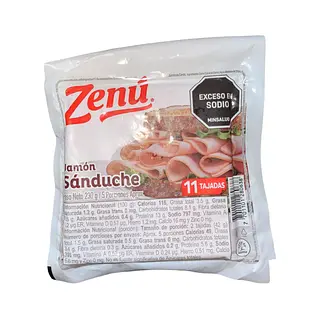 Jamón Zenú 5 Porciones 230g