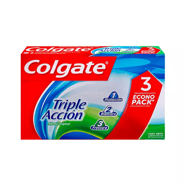 Crema Dental Colgate Triple Acción Menta Original Econopack