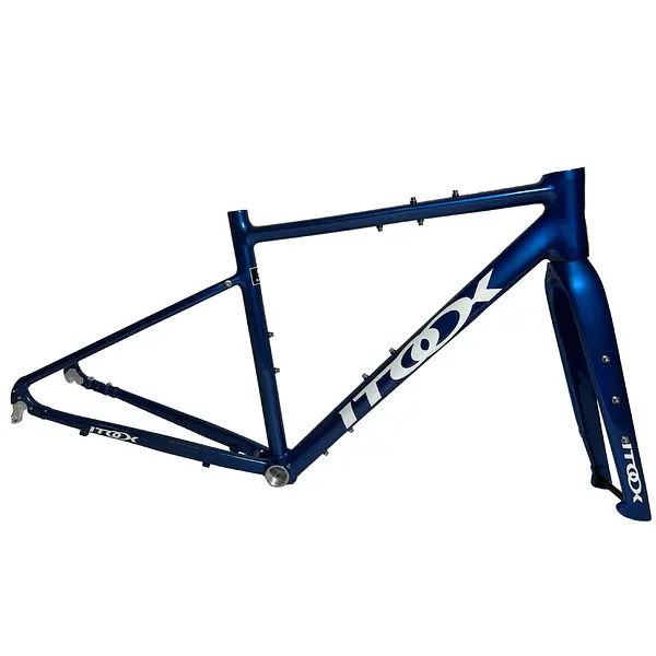 Marcos Gravel En Aluminio Crax Color Azul