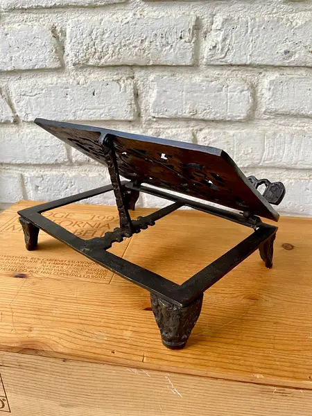 Atril De Libros Graduable En Bronce Fundido - Colombia 1970