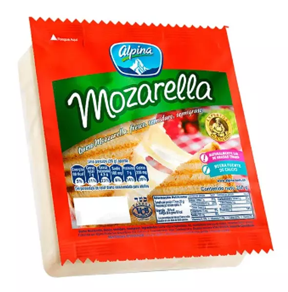 Queso Mozarella Alpina (Entero) 250 G