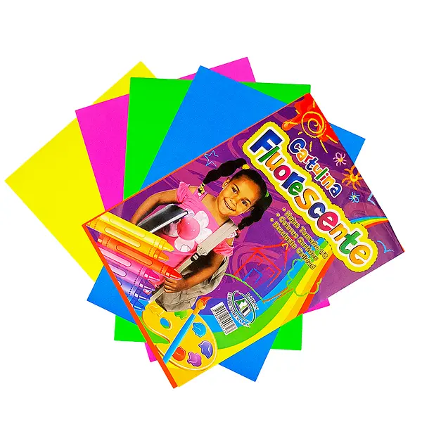 Cartulina Fluorescente 1/8 X 10