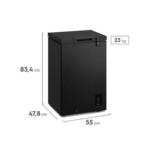 Congelador Electrolux 100l Inverter Negro