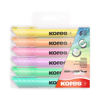 Resaltador X6 Pastel Highliner Kores