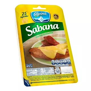 Queso Sabana Alpina Tajado 400 G X 25 Tajadas
