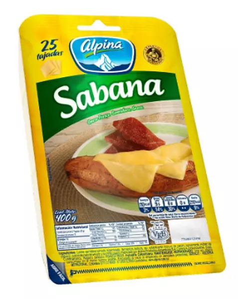 Queso Sabana Alpina Tajado 400 G X 25 Tajadas