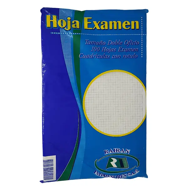 Paquete De Hojas Examen