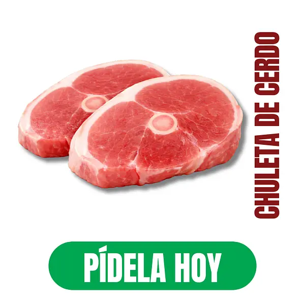 Chuleta De Cerdo Descuento X 2lb