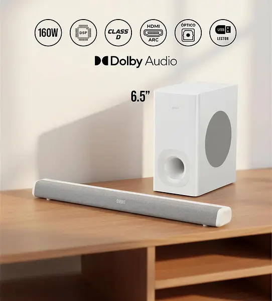 Barra De Sonido J&R Soundbar + Subwoofer 6.5 J5288 2880