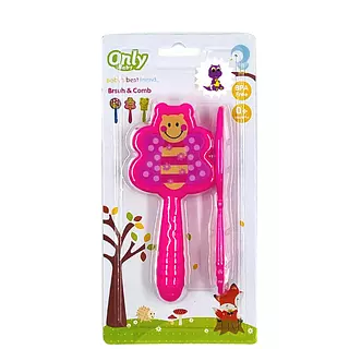 Set Peine Y Cepillo Fucsia