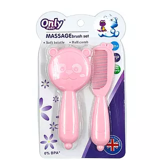 Set Peine Y Cepillo Rosado