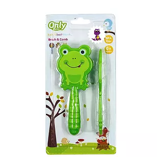 Set Peine Y Cepillo Verde